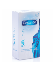CONDONES SILK THIN 12 UNIDADES - LÁTEX ULTRAFINOS DE LA MARCA PASANTE