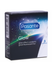 CONDONES BRILLANTES PASANTE GLOW X3 DE LA MARCA PASANTE
