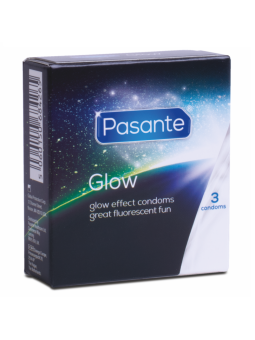CONDONES BRILLANTES PASANTE GLOW X3 DE LA MARCA PASANTE