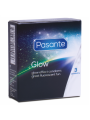 CONDONES BRILLANTES PASANTE GLOW X3 DE LA MARCA PASANTE