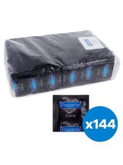 CONDONES EXTRA GRUESOS PASANTE 144 UNIDADES DE LA MARCA PASANTE