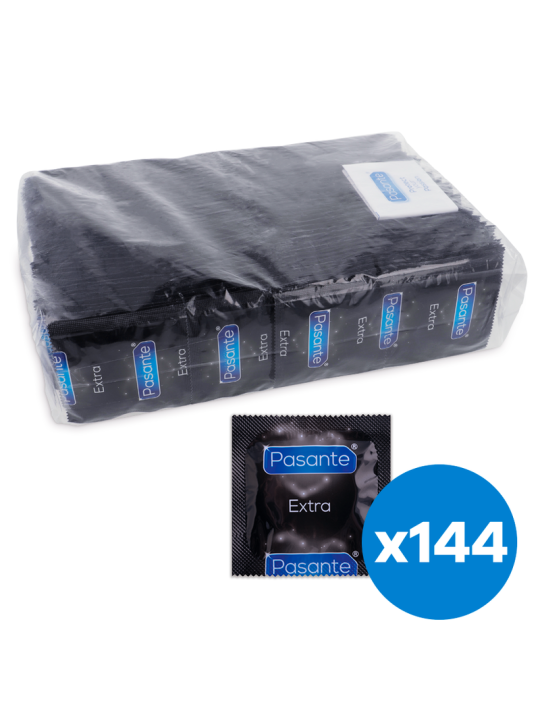 CONDONES EXTRA GRUESOS PASANTE 144 UNIDADES DE LA MARCA PASANTE