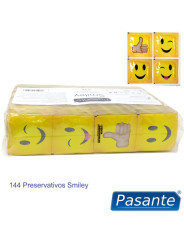 PRESERVATIVOS SMILEY PASANTE 144 UDS - LÁTEX NATURAL DE LA MARCA PASANTE