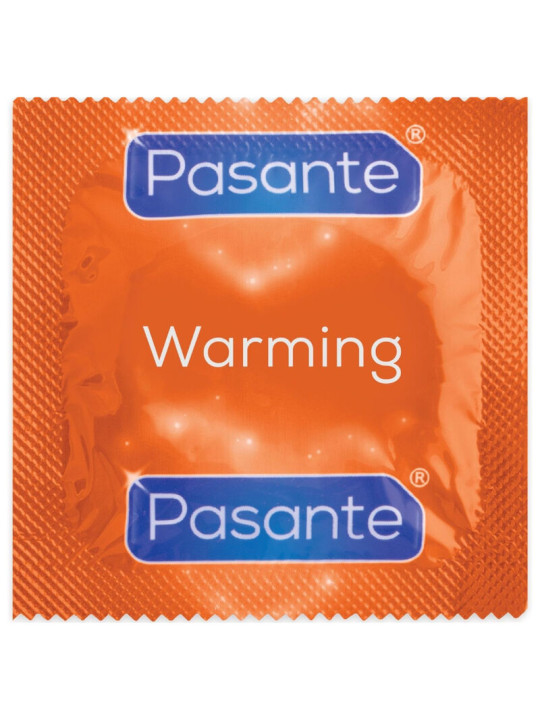 PRESERVATIVOS EFECTO CALOR CON ESTRIAS 144 UNIDADES DE LA MARCA PASANTE