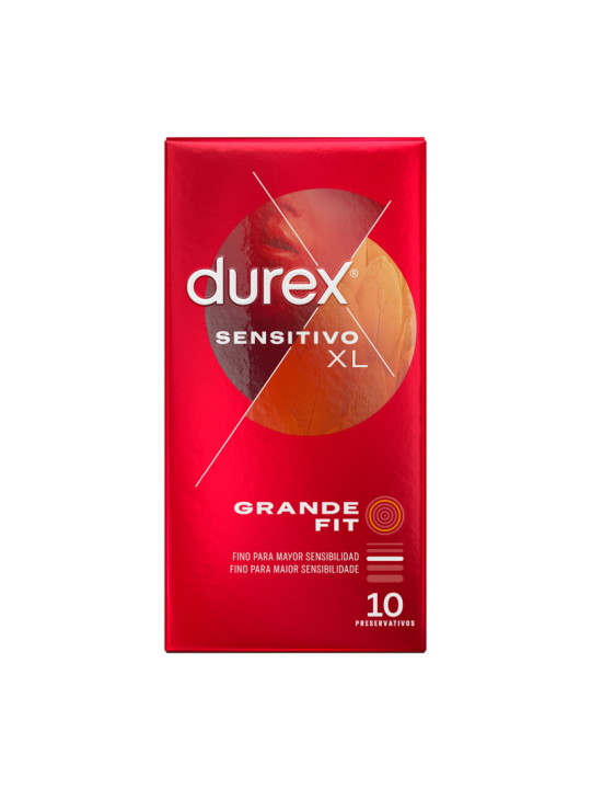 PRESERVATIVOS DUREX SENSITIVO XL 10U - FINOS Y SEGUROS DE LA MARCA DUREX CONDOMS