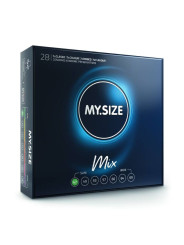 PACK MIX PRESERVATIVOS MY.SIZE 47 MM 28 UNIDADES DE LA MARCA MY SIZE MIX