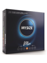PRESERVATIVOS MY.SIZE 57 MM - SURTIDO 28 UNIDADES DE LA MARCA MY SIZE MIX