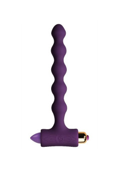 PLUG ANAL VIBRANTE CON ONDULACIONES PEARLS SILICONA SUAVE DE LA MARCA ROCKS-OFF
