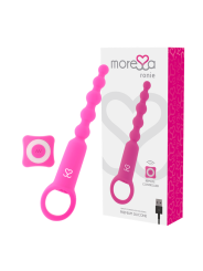 VIBRADOR ANAL CONTROL REMOTO RONIE SILICONA ROSA DE LA MARCA MORESSA