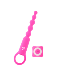 VIBRADOR ANAL CONTROL REMOTO RONIE SILICONA ROSA DE LA MARCA MORESSA