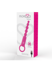 VIBRADOR ANAL CONTROL REMOTO RONIE SILICONA ROSA DE LA MARCA MORESSA