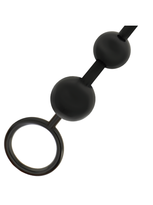 CADENA DE BOLAS ANALES 29 CM NEGRO - SUAVE Y SEGURA DE LA MARCA ADDICTED TOYS