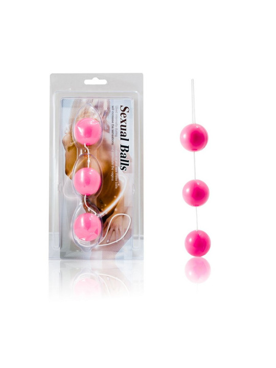 BOLAS CHINAS ANALES ROSAS ABS - JUEGO DE 3 DE LA MARCA BAILE STIMULATING