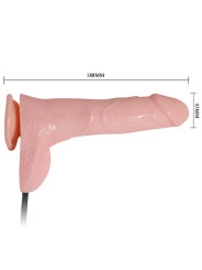 DILDO HINCHABLE REALISTA 15 CM CON VENTOSA Y TEXTURA DE LA MARCA BAILE DILDOS