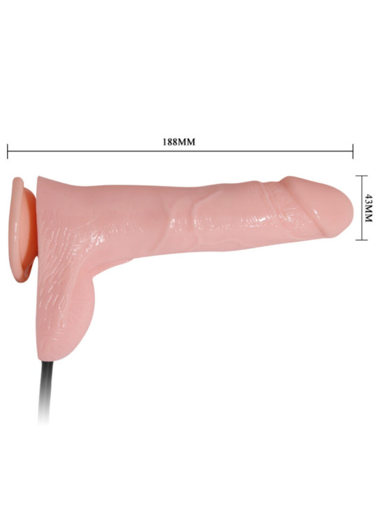 DILDO HINCHABLE REALISTA 15 CM CON VENTOSA Y TEXTURA DE LA MARCA BAILE DILDOS