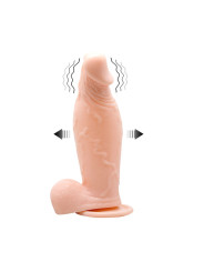 DILDO REALISTICO INFLABLE CON VENTOSA Y VIBRACIÓN DE LA MARCA BAILE