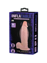 DILDO REALISTICO INFLABLE CON VENTOSA Y VIBRACIÓN DE LA MARCA BAILE