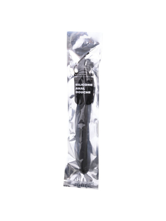 DUCHA ANAL HINCHABLE SILICONA 27 CM HIGIÉNICA DE LA MARCA ALL BLACK