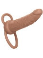 DOBLE PENETRADOR VIBRADOR RECARGABLE 10 MODOS PIEL MORENO DE LA MARCA CALEXOTICS