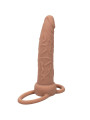 DOBLE PENETRADOR VIBRADOR RECARGABLE 10 MODOS PIEL MORENO DE LA MARCA CALEXOTICS