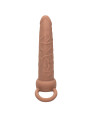 DOBLE PENETRADOR VIBRADOR RECARGABLE 10 MODOS PIEL MORENO DE LA MARCA CALEXOTICS