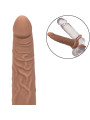 DOBLE PENETRADOR VIBRADOR RECARGABLE 10 MODOS PIEL MORENO DE LA MARCA CALEXOTICS