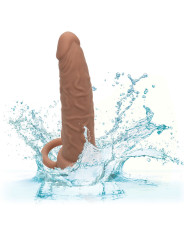 DOBLE PENETRADOR VIBRADOR RECARGABLE 10 MODOS PIEL MORENO DE LA MARCA CALEXOTICS