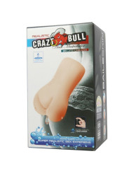 MASTURBADOR WATER SKIN ANO REALÍSTICO HOMBRES DE LA MARCA CRAZY BULL