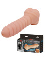 VIBRADOR PENE MULTIFUNCIONAL 21.8 CM ESTIMULANTE DE LA MARCA CRAZY BULL