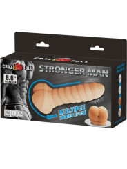 VIBRADOR PENE MULTIFUNCIONAL 21.8 CM ESTIMULANTE DE LA MARCA CRAZY BULL