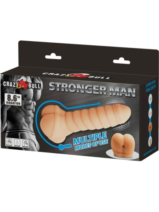 VIBRADOR PENE MULTIFUNCIONAL 21.8 CM ESTIMULANTE DE LA MARCA CRAZY BULL