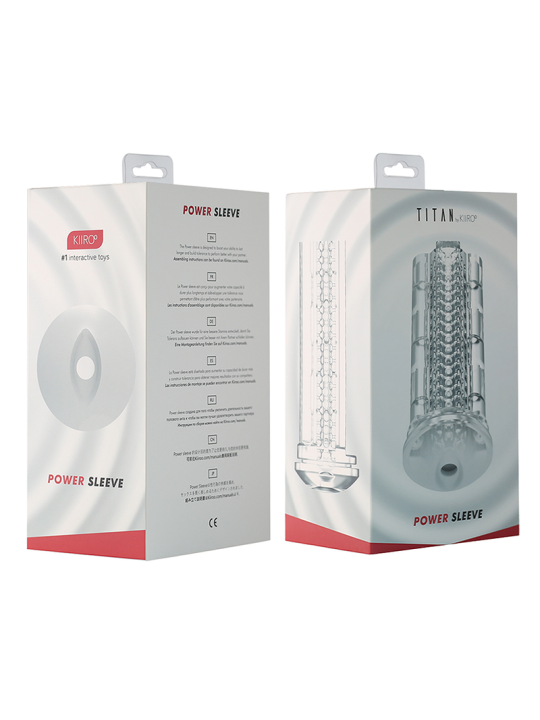 MASTURBADOR TITAN POWER SLEEVE VIBRACIÓN INTENSA DE LA MARCA KIIROO