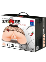 VAGINA Y ANO REALISTA VIBRANTE CON CALEFACCIÓN DE LA MARCA CRAZY BULL