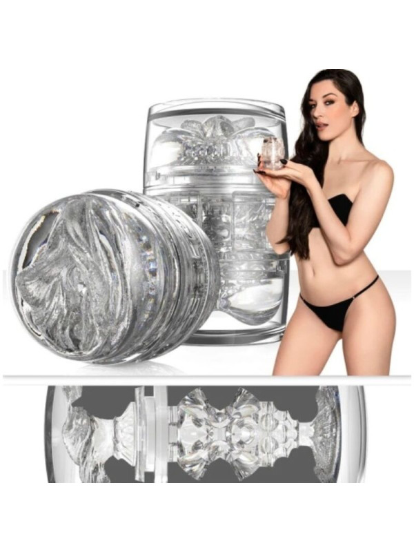 MASTURBADOR DOBLE STOYA QUICKSHOT TRANSPARENTE DE LA MARCA FLESHLIGHT ORIGIN