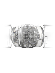 MASTURBADOR DOBLE STOYA QUICKSHOT TRANSPARENTE DE LA MARCA FLESHLIGHT ORIGIN