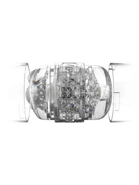 MASTURBADOR DOBLE STOYA QUICKSHOT TRANSPARENTE DE LA MARCA FLESHLIGHT ORIGIN