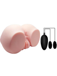 VAGINA Y ANO REALISTICOS CON VIBRADOR REGULABLE DE LA MARCA CRAZY BULL