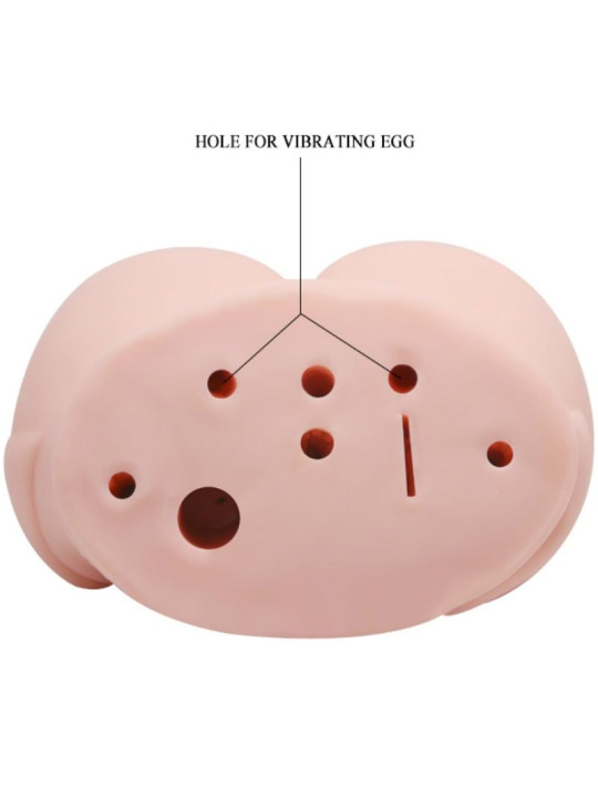 VAGINA Y ANO REALISTICOS CON VIBRADOR REGULABLE DE LA MARCA CRAZY BULL