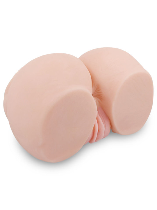 VAGINA Y ANO REALISTICOS CON VIBRADOR REGULABLE DE LA MARCA CRAZY BULL