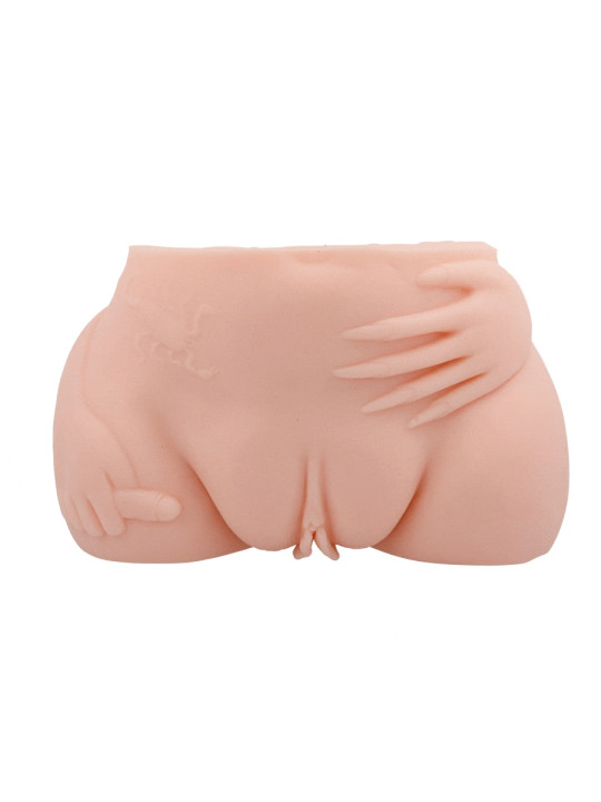 VAGINA Y ANO REALISTICOS CON VIBRADOR REGULABLE DE LA MARCA CRAZY BULL