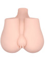 VAGINA Y ANO REALISTICOS CON VIBRADOR Y MANDO DE LA MARCA CRAZY BULL