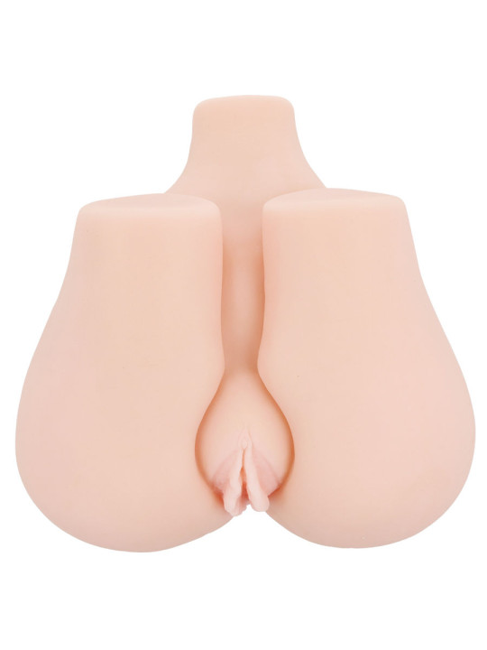 VAGINA Y ANO REALISTICOS CON VIBRADOR Y MANDO DE LA MARCA CRAZY BULL