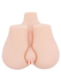 VAGINA Y ANO REALISTICOS CON VIBRADOR Y MANDO DE LA MARCA CRAZY BULL