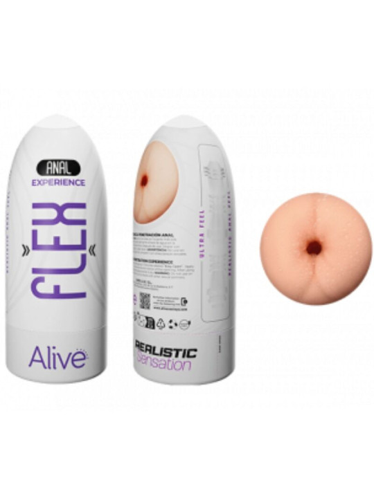 MASTURBADOR ANAL REALISTA FLEXIBLE TALLA M DE LA MARCA ALIVE