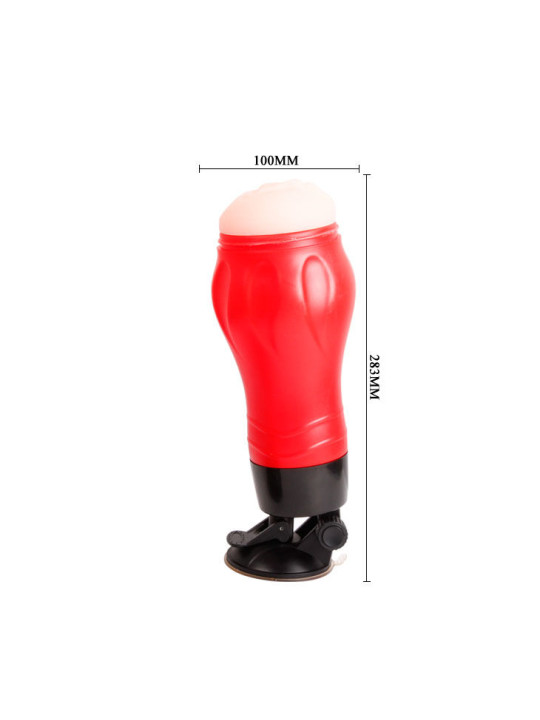 MASTURBADOR VIBRADOR FLORA VAGINA CON SUCCIÓN 12 MODOS DE LA MARCA CRAZY BULL