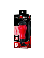 MASTURBADOR VIBRADOR FLORA VAGINA CON SUCCIÓN 12 MODOS DE LA MARCA CRAZY BULL