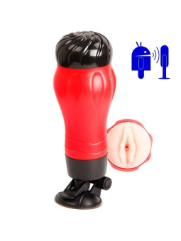 MASTURBADOR VIBRADOR FLORA VAGINA CON SUCCIÓN 12 MODOS DE LA MARCA CRAZY BULL