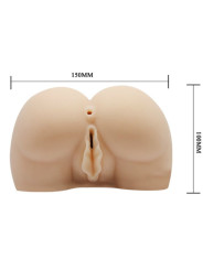 VAGINA Y ANO REALISTICOS CON VIBRACIÓN Y SONIDO DE LA MARCA BAILE FOR HIM