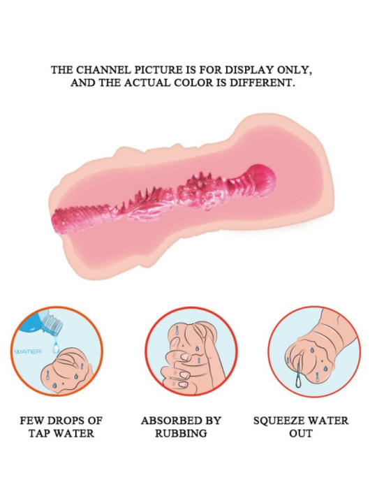 MASTURBADOR WATER SKIN VAGINA REALÍSTICA CON VIBRACIÓN DE LA MARCA CRAZY BULL