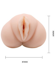 MASTURBADOR WATER SKIN VAGINA REALÍSTICA CON VIBRACIÓN DE LA MARCA CRAZY BULL